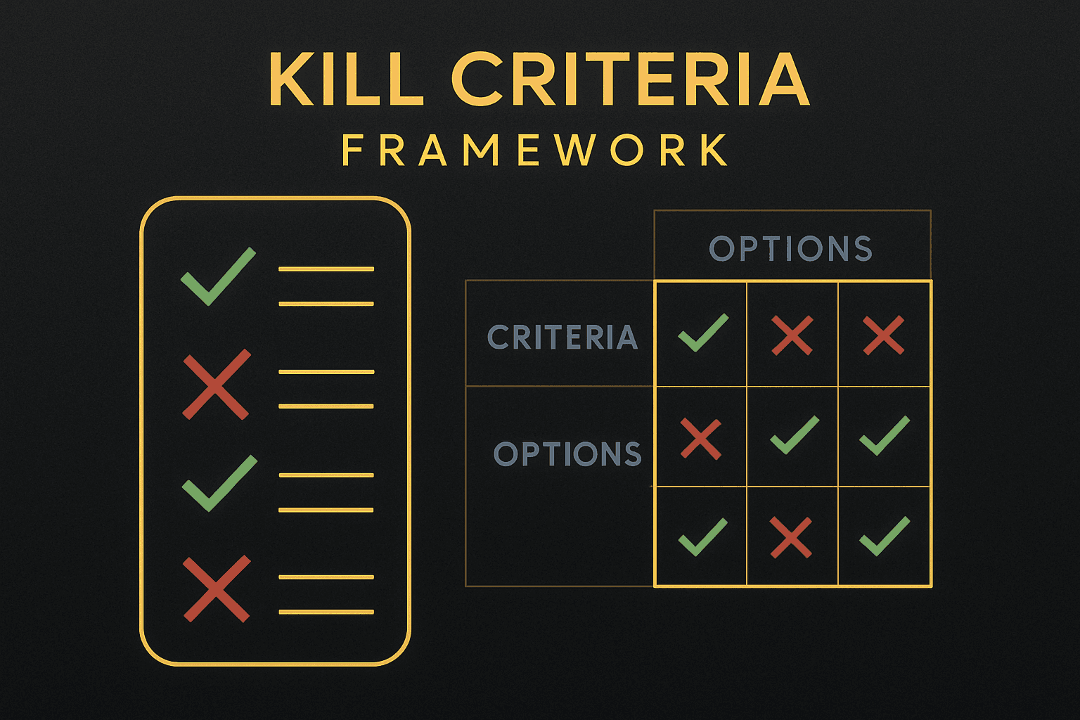 Cover Image for The Kill Criteria Method: When to Pivot vs. When to Push Through