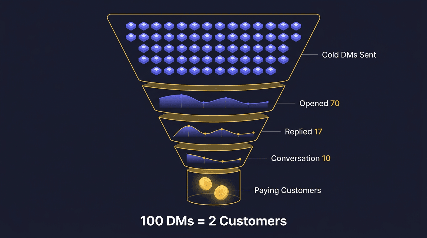 Cover Image for The Cold DM Playbook: How to Get Your First 10 Customers Without Ads