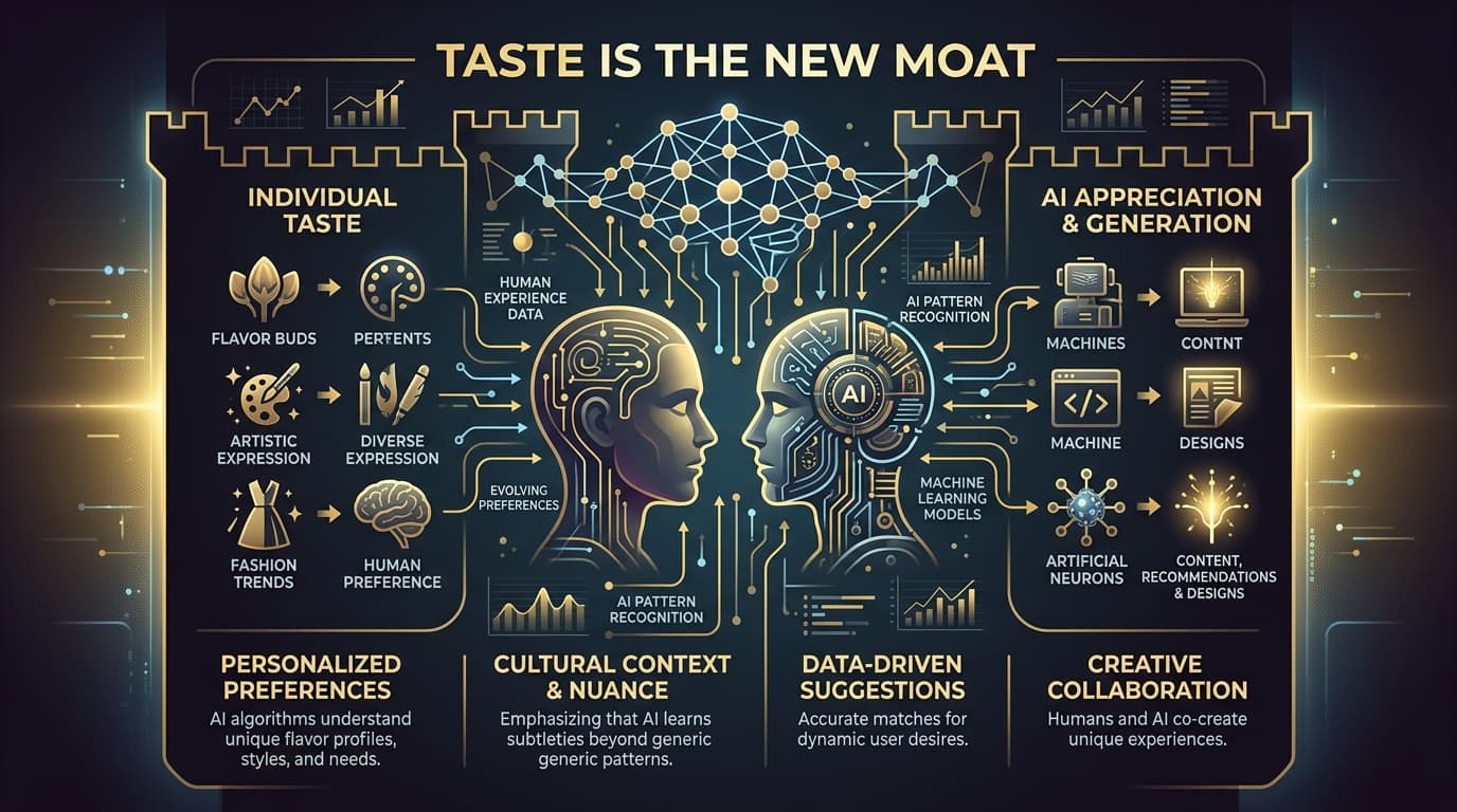 Cover Image for Why Taste is the New Moat in the AI Age (And How to Build It)