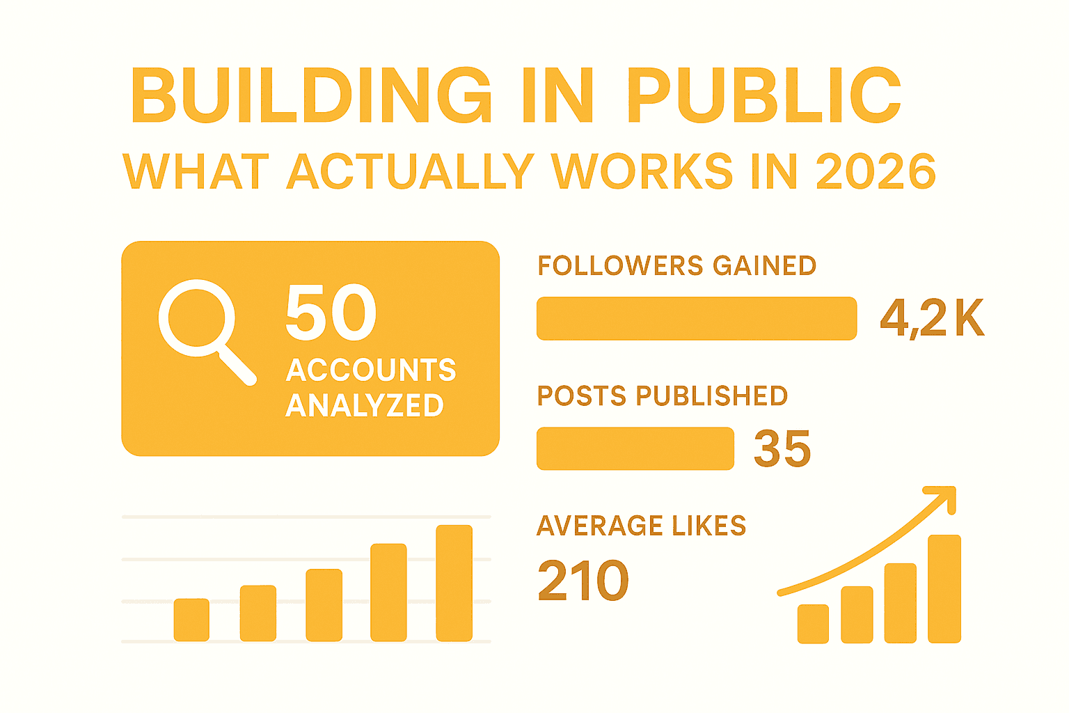 Cover Image for Building in Public: What Actually Works in 2026 (The Data)