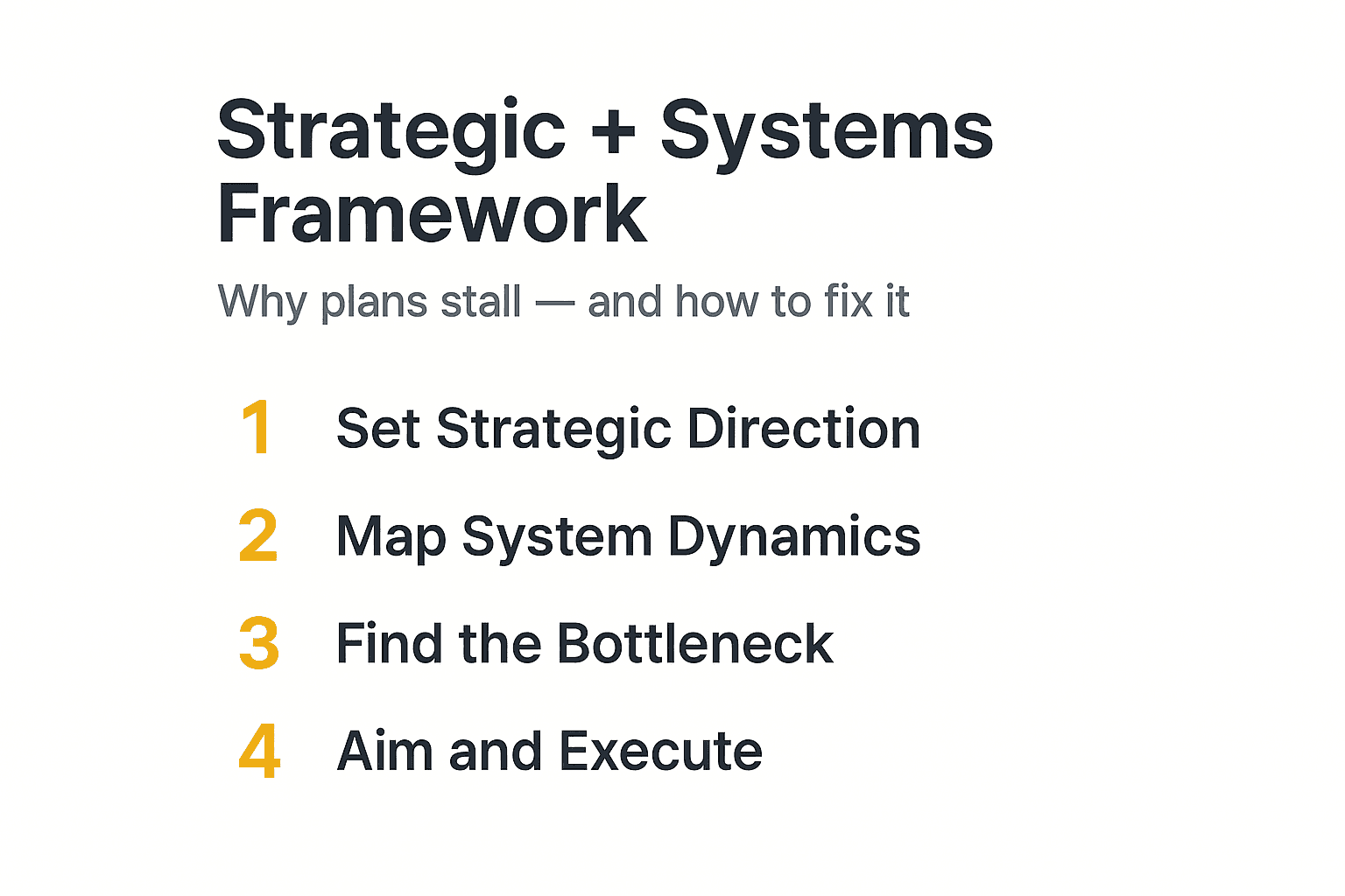 Cover Image for Strategic Thinking vs. Systems Thinking: Why Your Plans Keep Stalling