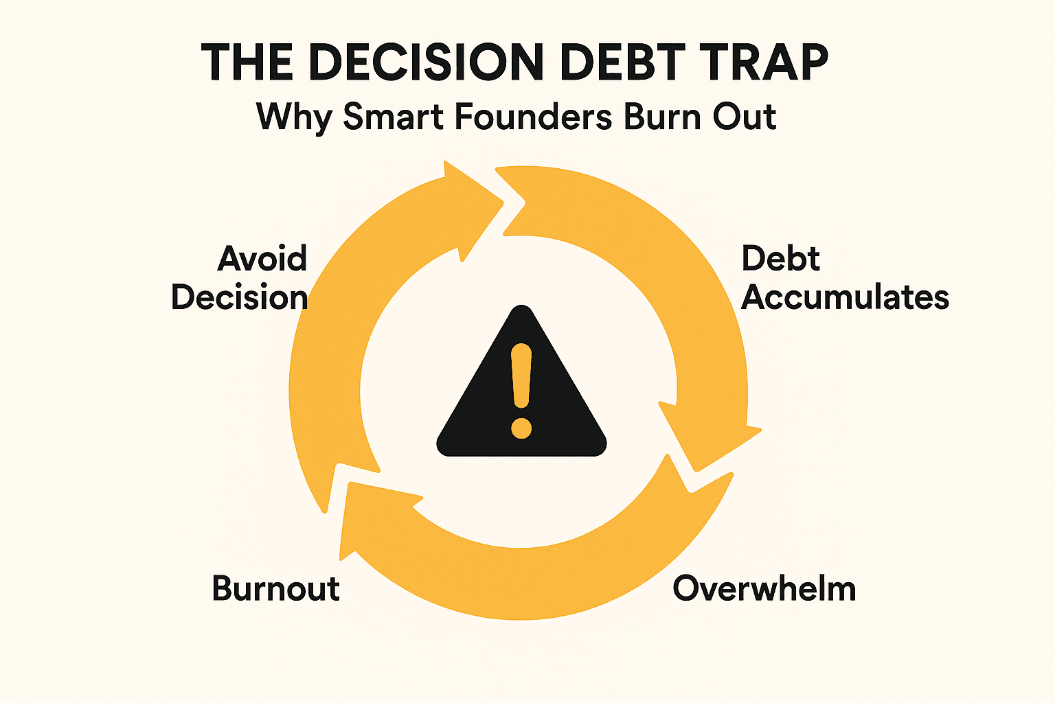 Cover Image for The Decision Debt Trap: Why Smart Founders Burn Out