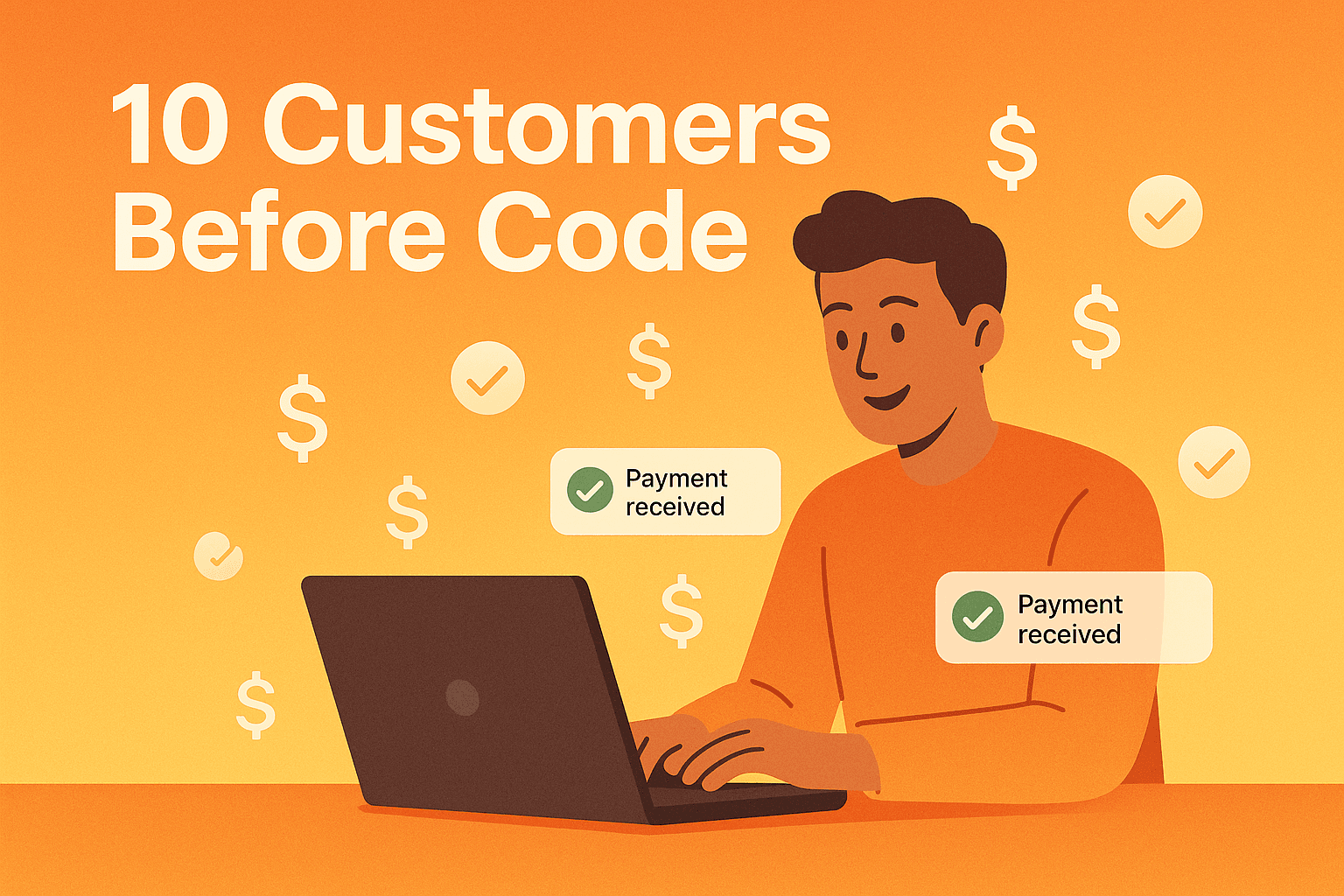 Cover Image for The Unlaunch Method: How to Get 10 Paying Customers Before Writing a Single Line of Code